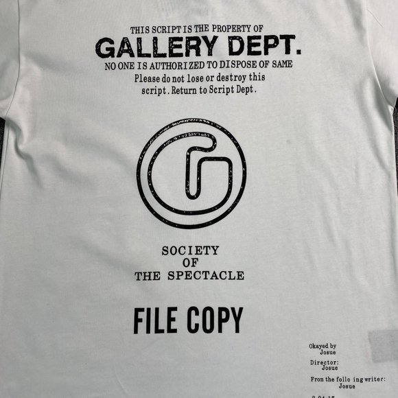 Gallery White Short Sleeve Letter Print T-Shirt - Picture 4 of 13